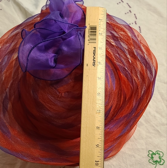 Derby Hat red and purple - Picture 9 of 11